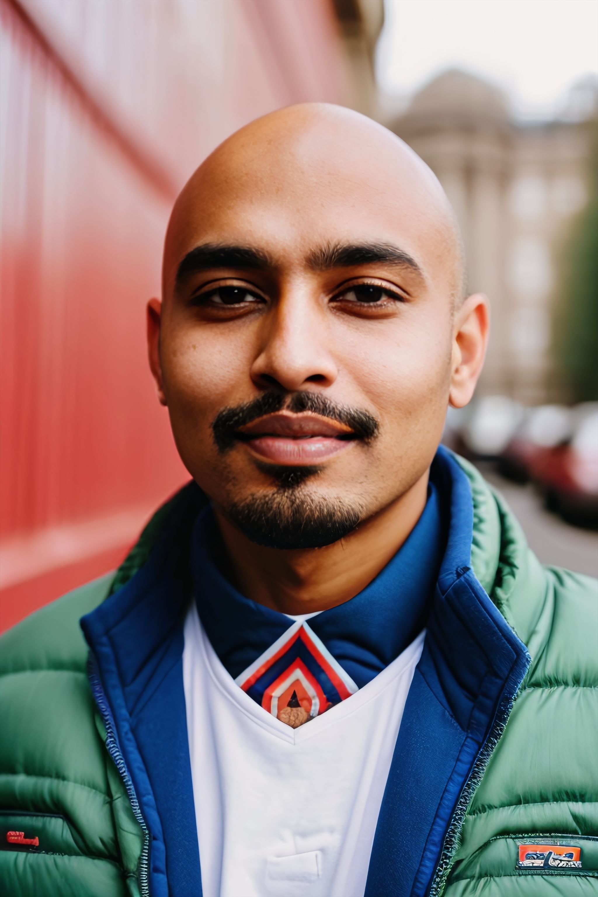 Portrait generated with Stable Diffusion.